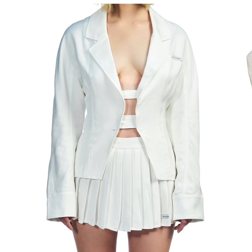 My Mum Made It NEW Blazer and Skort Set White Medium